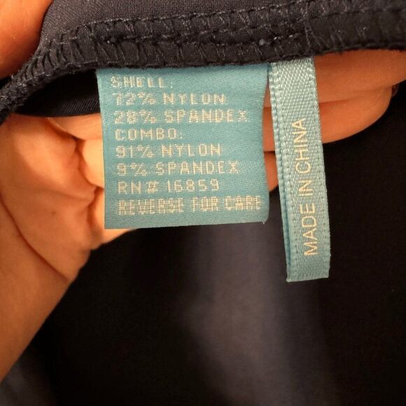 J.McLaughlin Barry Navy Blue Stretch Scuba Dress Size Medium Sleeveless - Picture 4 of 7